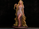 TU124 - Female Character design,Rapunzel from Disney，3d STL resin print download files