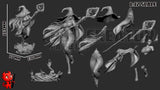 TU095 - Female Character design，Elden Ring - Recluse，3d STL resin print download files