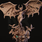 MN064 - Female character design, Rylana the Succubus, 3d stl print files