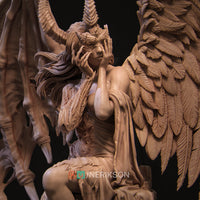 MN065 - Female character design, The sucubbus, 3d stl print files