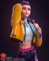 TU067 - Movie Female character design, Rumi | Kpop Hunter, 3d stl resin print download files