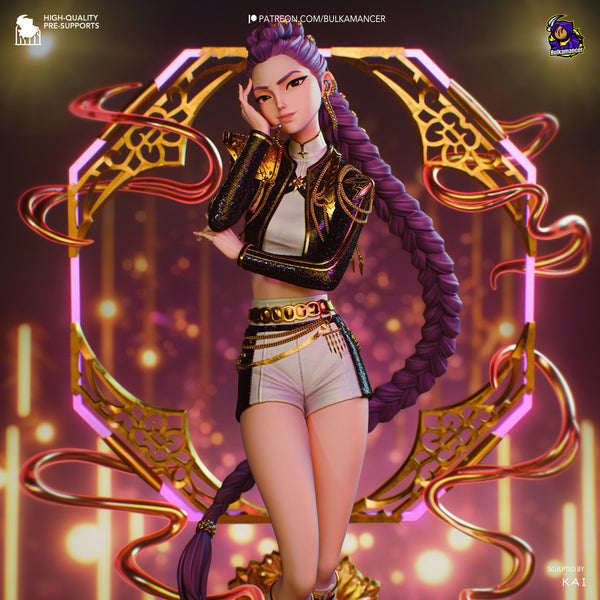 TU003 - Movie character design , Rumi - KPop Demon Hunters, 3d stl resin print download files