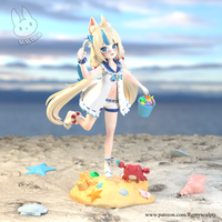 TU055 - Vtuber Character design, Sameko Saba - Vtuber , 3d STL resin print download files