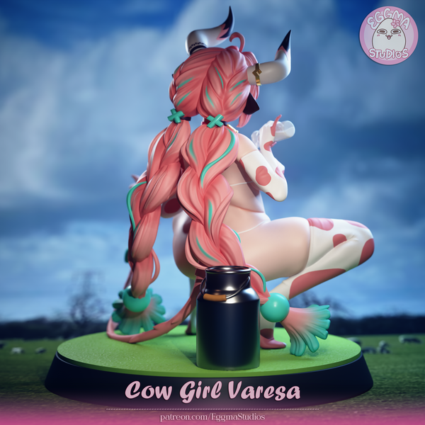 TU068 - Games Female character design, Varesa Cowgirl - Genshin Impact, 3d stl resin print download files