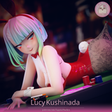 R313 - Games Character design, Lucy from cyberpunk 2077 ( Bunny )，3d STL resin print download files