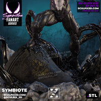 NW028 - Comic character design, SPIDERMAN-SYMBIOTE, 3d STL printed files