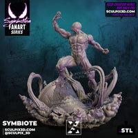 NW028 - Comic character design, SPIDERMAN-SYMBIOTE, 3d STL printed files