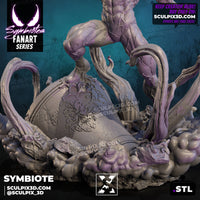 NW028 - Comic character design, SPIDERMAN-SYMBIOTE, 3d STL printed files