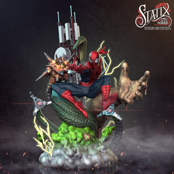 MAN117 - Legendary Character design, SPIDEY VS SINISTER ，3d STL resin print download files