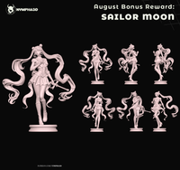 TU038 - Anime character design, sailormoon, 3D Printer Files, 3d STL resin print download files