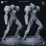 Y014 - Legendary Games Character design, Samus Aran，3d STL resin print download files