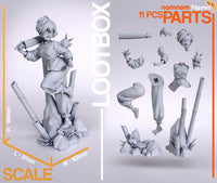 MN075 - Anime character design, THe Ranma, 3d stl print files