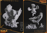 MANGA143 - Legendary Character design, Chibi Lugia from pokemon，3d STL resin print download files