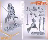 Y019 - Movie Character design, Beatrix from Final Fantasy IX ，3d STL resin print download files