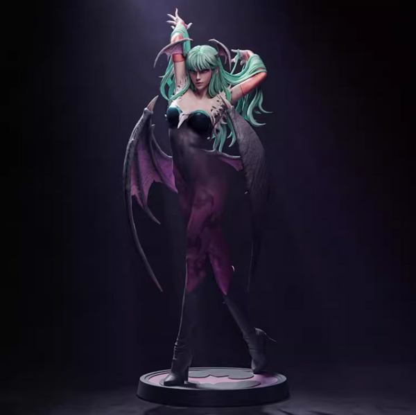 R006 - Games character design, Dark Stalker Morrigan, 3D STL model design print download files