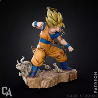 R034 - 3D STL model design download print  files, Anime character design, Dragon Balls The Goku