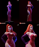 R800 - Cartoon character design, The Sexi Hot Jessica Rabbit Stl, 3d stl file download link