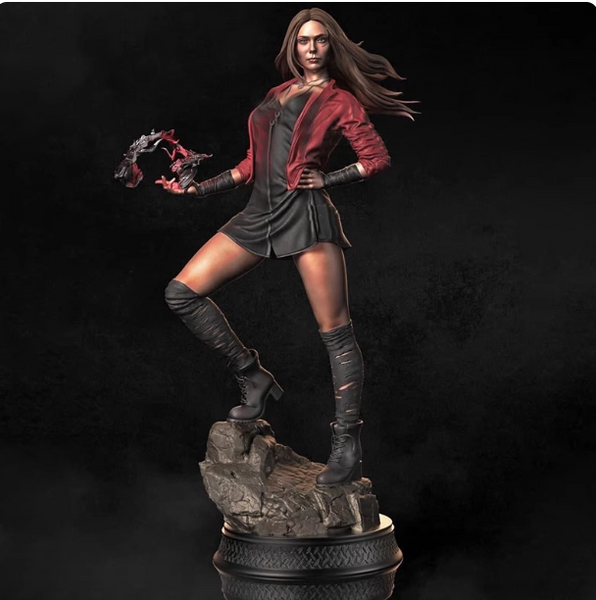 TU008 - Nxfw Marvvel character design, The Red Scarleet witchh, 3d stl print resin download files