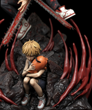 B187 - Anime Character design, Chainsaw Man Denji and Pochita Diorama，3d STL resin print download files