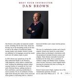 [ VJ D.box ] 39 - DAN BROWN TEACHES WRITING THRILLERS丹布朗教授写作（视频+字幕+课后练习）