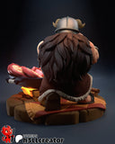 MAN198 - Legendary Character design, Dungeon Meshi Senshi + Support Joystick，3d STL resin print download files