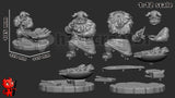 MAN198 - Legendary Character design, Dungeon Meshi Senshi + Support Joystick，3d STL resin print download files