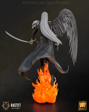 Sephiroth from Final Fantasy 7 3D Figure STL File - High Detail Character for Resin Printing ( R344 )