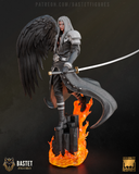 Sephiroth from Final Fantasy 7 3D Figure STL File - High Detail Character for Resin Printing ( R344 )