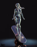 TU010 - Female Character design,Shalla-Bal Silver Surfer，3d STL resin print download files