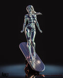 TU010 - Female Character design,Shalla-Bal Silver Surfer，3d STL resin print download files