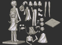 MN074 - Anime character design, Shinobu Oshino and Araragi Koyomi , 3d stl print files