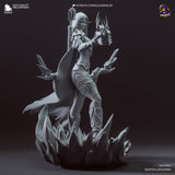 MN043 - Games character design, warcraft sylvanas bow, 3d stl print files