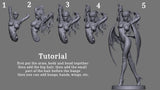 R006 - Games character design, Dark Stalker Morrigan, 3D STL model design print download files