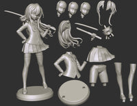 MN073 - Anime character design, Taiga Aisaka from Toradora, 3d stl print files