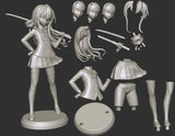 MN073 - Anime character design, Taiga Aisaka from Toradora, 3d stl print files
