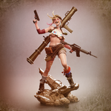 TU129 - Female Character design, Tank Girl，3d STL resin print download files