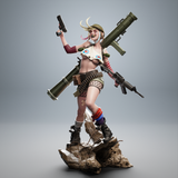 TU129 - Female Character design, Tank Girl，3d STL resin print download files