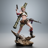 TU129 - Female Character design, Tank Girl，3d STL resin print download files