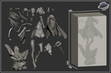 TU012 - Games character design, Drakengard - Zero , 3d stl print resin download file