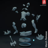 MAN160 - Legendary Character design,  Thor ，3d STL resin print download files