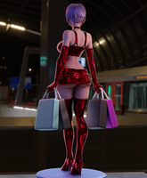 TU101 - NSFW Female Character design，Trunks Girl，3d STL resin print download files