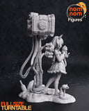 TU158 - Female Character design,Luna and Tofu，3d STL resin print download files