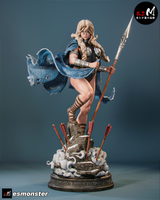 TU116 - Female Character design, Valkyrie，3d STL resin print download files