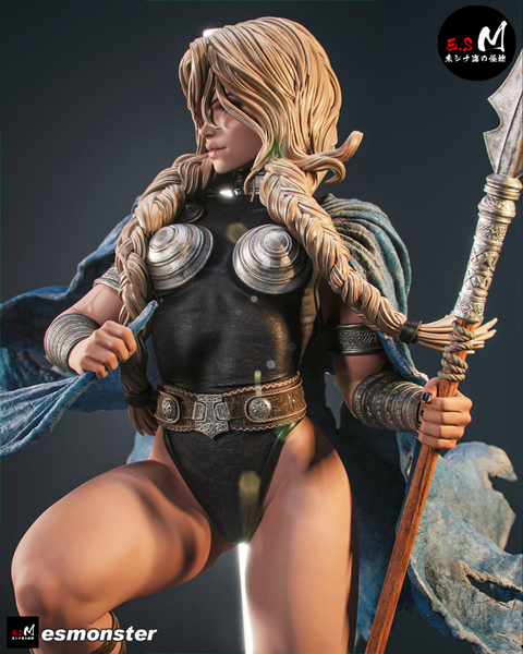 TU116 - Female Character design, Valkyrie，3d STL resin print download files