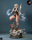 TU116 - Female Character design, Valkyrie，3d STL resin print download files