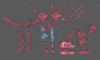 NW025 - Marvel character design, Venom + pool, 3D STL print files