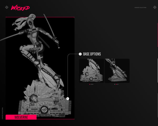 TU210 - Legendary Character design, Lady Deadpool ，3d STL resin print download files