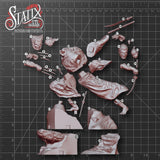 MAN161 - Legendary Character design,  Wolverin Samurai outfit  ，3d STL resin print download files