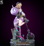 JYidhari (Zenless Zone Zero)， Games Character design, 3d STL resin print download files (R304)