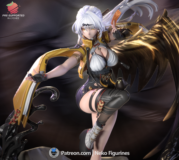 TU087 - Female Character design，Yi xuan (Zenless Zone Zero) ，3d STL resin print download files